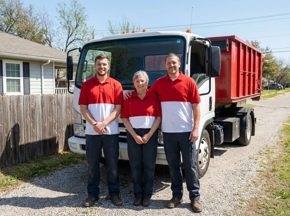 The Redbud Dumpster Rental team, dumpster rental service in Denton, Tx